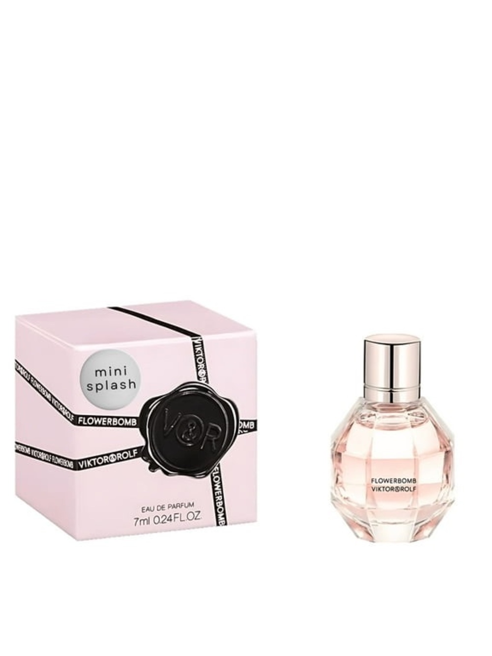 Viktor & Rolf Flowerbomb Mini Splash Eau de Parfum - Light Pink 0.24oz